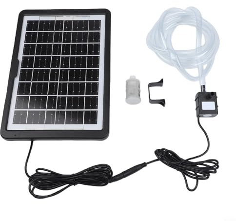 Lastdaytime Solar Powered Fountain Pump,solar pumps for garden water features,solar water pump For 9V 6W,Rockeries With 240L H Flow And ABS Housing