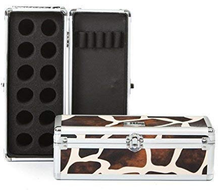 Urbanity Nail Polish Art Glitter Pot Manicure Brush Tool Beauty Case Box Giraffe