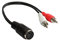 Good Connections AD-2CS5B Adaptateur Audio 2 x RCA mâle vers fiche DIN 5 Broches Noir 0,2 m