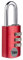 Yale YE3CB/20/121/1/CO - Standardschutz - Aluminium-Kombinationsvorhängeschloss Rot 20 mm - Stahlbügel - 3-Zahlenschloss