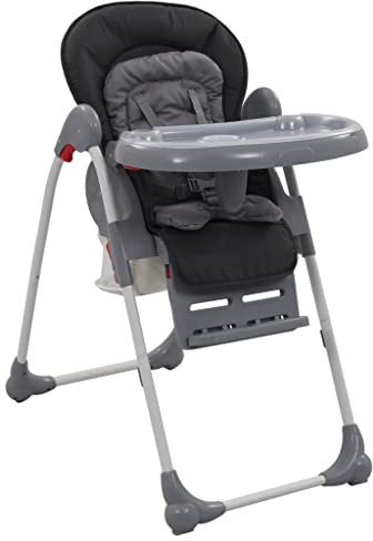 vidaXL Baby-Hochstuhl Grau