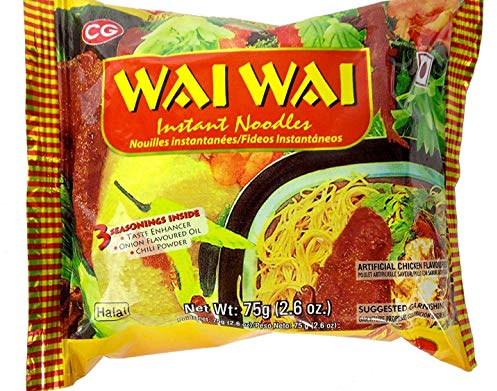 WAI WAI INSANT Noodles Chicken Flavor Pack of 60