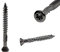Silberne Terrassenschrauben blank 200 Stück T-INOX 5 x 60 mm - C1 Edelstahl gehärtet - TX 25 inklusive Bit