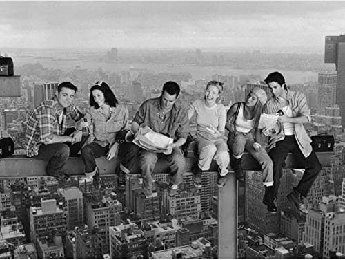 Pyramid Friends Lunch On A Skyscraper Canvas Print, 60 x 80 cm