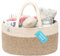 OrganiHaus Wickelkorb, Wickelorganiser, Babykorb, Windel Organizer, Windel Caddy Organizer, Windelkorb, Wickelkorb Baby, Geschenkkorb Baby, Baby Korb, Windelbox, Braun