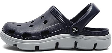 Ciabatte Infradito Pantofola Sandali Pantofole Unisex Slip On Scarpe Traspiranti Cool Beach Hole Couples-Dark_Blue_Gray_8