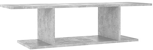 vidaXL Wall Mounted TV Cabinet Home Living Room Bedroom Furniture Entertainment Centres TV Stand Hanging TV Hifi Cabinet Unit Concrete Grey