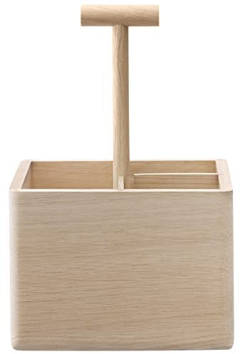 LSA International Dine Oak Cutlery Holder H29cm L20cm W16cm| 1 Unit | Hand Planed Wood | DI70