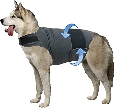 HCHYEY Chaleco antiansiedad para perros, chaleco calmante para la ansiedad del perro, camisa para truenos, fuegos artificiales, no necesita medicamentos ni entrenamiento, chaleco antiansiedad para