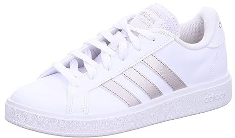 adidas Women's Grand TD Lifestyle Court Casual Shoes, Cloud White/Platinum/Cloud White, 8 UK