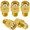 5 Stück RP-SMA Stecker auf SMA Buchse Adapter, KUOQIY SMA Koaxial-Adapter Konverter, SMA-Adapter Koaxial Steckverbinder, für WiFi-Antenne, FPV, Brille, Router
