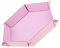 Perfeclan Würfel Faltbares Sechseckfach PU würfel Rollfach für Spiel, Rosa