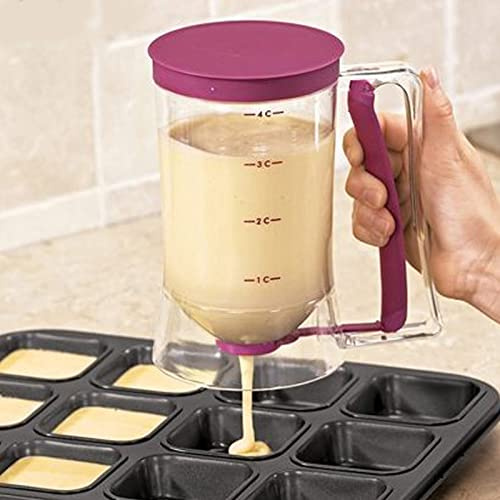 MOUMOUTEN Séparateur De Pâte Distributeur De Crêpes Bricolage | Outil De Cuisine Polyvalent pour Crêpes, Cupcakes, Gaufres Et Préparations Sucrées Pour Crêpes Et Gâteaux