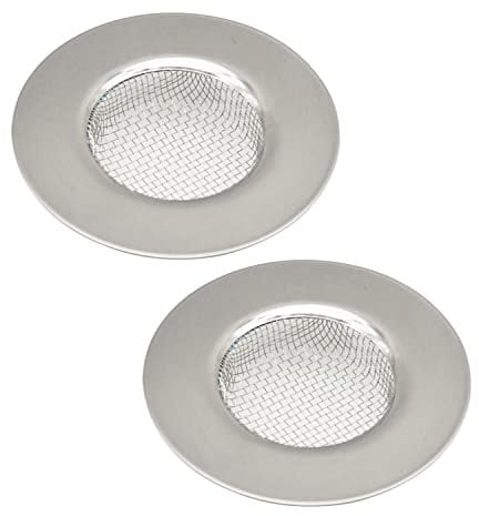 2 Stück Abflusssieb,7.8cm Dusche Siebeinsatz Abflusssieb Dusche Waschbecken Sieb Haarsieb Dusche Ausgussfilter Edelstahl Rostfrei für Küchen Badezimmer Spüle Haarsieb Waschbecken