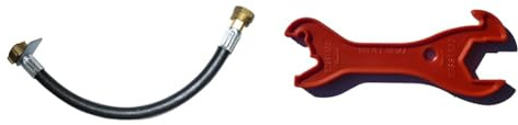 Boutté GZLYR70 Lyre Souple nf Butane Propane ecrou 20x150 Longueur 70 cm, Noir & Babaz Cle à Gaz seule