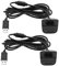 Create idea 2 cavi di ricarica USB di ricambio compatibili con Xbox 360/360 Slim Controller Caricabatterie Accessori Nero