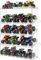 Montage Monster Trucks Vitrine für 20 Monster Trucks Acryl Aufbewahrungsbox 5 Etagen Monster Trucks Organizer mit geneigtem Design, Vitrine für Spielzeug-Trucks (transparent)
