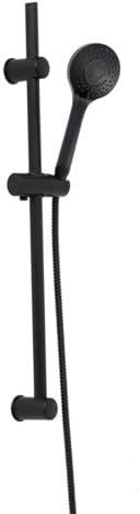 Tendance - Kit colonne 70cm douchettes 3 fonctions flexible acier inox 150 cm - noir mat