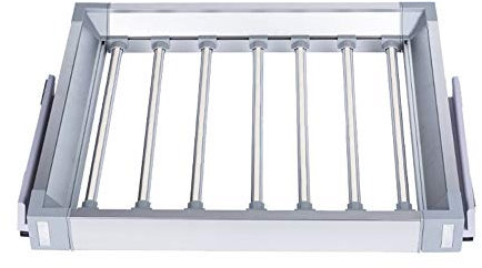 Porte-pantalons extractible, porte-cravates rétractable pour placard, organisateur de cintres avec rail coulissant amortissant, utilisé pour les armoires d'une profondeur supérieure à 50 cm, gain