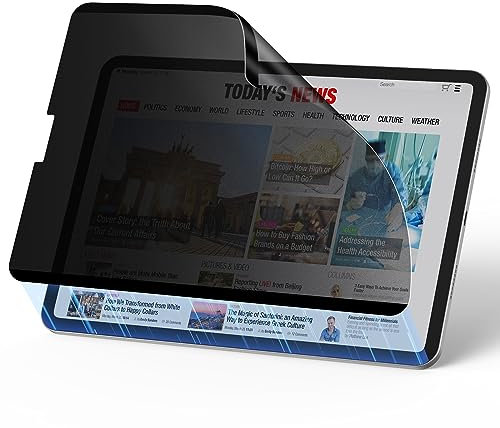 ESR Privacy Pellicola Protettiva per iPad Pro 12.9 (2022/2021/2020/2018), Protezione per Lo Schermo Magnetica Rimovibile e Riutilizzabile con Filtro Privacy Anti-Spia a 30 Gradi, Finitura Opaca