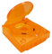 Coque de rechange pour Dreamcast DC, boîtier en plastique translucide, coque de protection pour console de jeu Dreamcast DC Retro Vdeo (orange transparent)