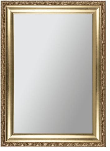 CLAMARO 'FRANZ' Antik Wandspiegel 60x90 cm mit Rahmen | Gold Antik | Shabby Chic Vintage Barock Spiegel mit Holzrahmen | Barockspiegel inkl. Metall Aufhänger und Montagematerial