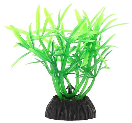 CAPASTEC Plastic Aquarium Plants, Small Aquarium Plastic Plants, Green