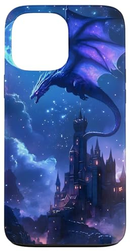 Dragon Moonlit Castle Fantasy Case for iPhone 13 Pro Max