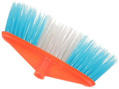 HAWILLOSCH Escoba de plástico Bicolor Pieza de Escoba Industrial Cabeza de Escoba en ángulo Accesorio de Cocina habitacion Broom Cabeza de Escoba de plastico Escoba el plastico