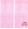 RoadLoo Lametta Vorhang, 2 Stück Luftschlangen Dekoration Rosa Luftschlangen Party Vorhänge Party Hintergrund Glitzervorhang für Abschlussfeier Geburtstag Verlobung Weihnachtsfeier (Rosa)