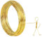 1mm x 30m Filo Alluminio, Filo di Ferro Modellabile Filo Metallico per Bigiotteria, Flessibile Filo per DIY, Scultura, Armatura, Gioielli, Modellismo (Oro, 1mm*30m)
