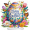 5D DIY Diamond Painting Osterdeko Tischdeko Ostern Deko, Diamant Malerei Osterhase Ostereier Tisch Deko, Diamant Painting Ostern Party Geschenk (E)