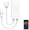 aixi-SHS Controllore LED Wi-Fi Smart 5 Pin RGBW DC12-24V, Controllo Remoto via APP Tuya Dimmer LED, Compatibile con Alexa