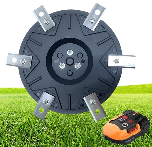 Plateau de réglage pour 6 lames, plateau de coupe en plastique renforcé de fibres de verre, plaque tournante compatible avec Worx Landroid M500 M700 WR167E WR141E & Vision M600
