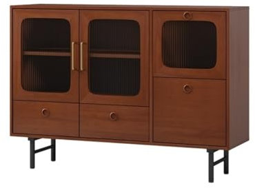 HPTHLY Sideboard, Getränkeschrank, Chinesischer Stil, Holz-Sideboard, Lagerschrank Mit Tür, Küchenbuffet-Lagerschrank, Lebensmittellagerschrank, Sideboards Für Das Wo