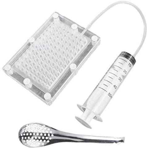 Gastronomía Molecular Profesional Caviar Fabricante Gourmet Dispenser Filtro de Caviar Caborrera con Herramientas de Tubo y Cuchara