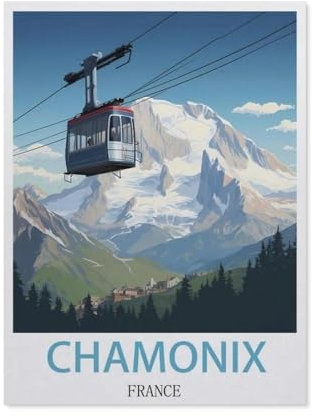 1000 Stück Puzzle，Chamonix, Frankreich，Erwachsene Papier Puzzles, Kinder Entdecken Sie Kreativität Wandkunst Dekor Spielzeug（38x26cm）-DJ35