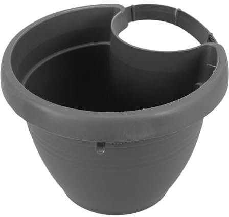 Gatuida Hängender Blumentopf Aus Robustem Kunststoff Für Wandmontage Kleiner Kreativer Pflanzkübel Für Hängepflanzen Und Sukkulenten Grauer Wandpflanzkübel Für Zuhause Und Büro