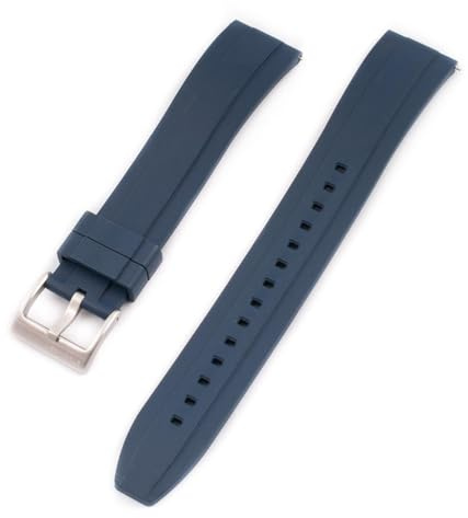 StrapHabit Extra langes Uhrenarmband für große Handgelenke – Schnellverschluss-Gummiband FKM 20 mm 22 mm