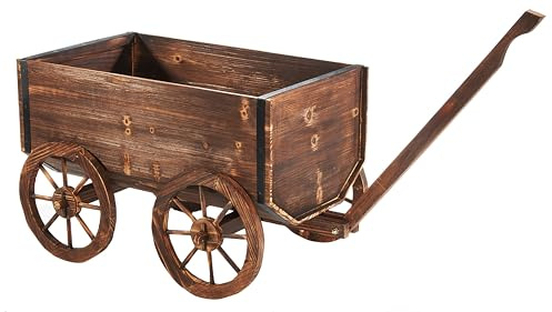 Kobolo Holzwagen Jakob 69x40x70 cm Braun