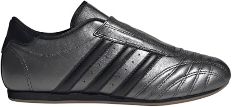 adidas Womens Taekwondo Slip On Sneakers Shoes Casual - Black, Silver - Size 6.5 M