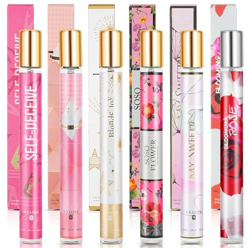 AOOWU 6 Stück Pheromone Parfum Woman, 35ml Parfum Damen, Pheromon Parfüm Geschenke für Frauen, Tragbar Geschenke für Freundin, Adventskalender Geburtstag Weihnachten, Langanhaltender Duft