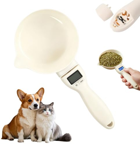 Digitale Löffelwaage, 2026 Neu Digital Measuring Spoon mit LCD-Display Feinwaage, Messlöffel Abnehmbare Löffelwaage für Mehl, Flüssigkeit, Hundefutter und Backen Messlöffel 3g bis 800 g (1Pcs)