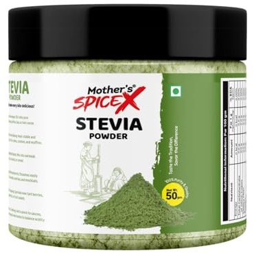 Stevia Powder | 100% Natural Zero Calorie Sweetener | Plant Based Sugar Alternative for Tea, Coffee & Baking | 50g / 100g (50g)