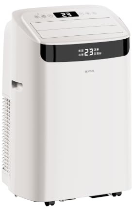 BE COOL Climatizzatore Mobile 12000 BTU con Riscaldamento & Wifi, Silenzioso grazie all'Inverter 4 in 1 Climatizzatore Mobile con Deumidificatore e Ventilatore, per ambienti fino a 42 mq, Bianco