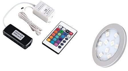 '1 – 6 RGB LED de construcción de muebles/luz descendenteOrbit + Controlador RGB + Transformador
