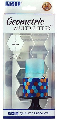 PME MultiCutter für Kuchendesign, geometrisch, plastik, weiß, M