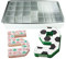 Ulalaza Aluminium Kuchenform rechteckige einstellbare Antihaft-Nummer & Alphabet Backform für Hochzeit Geburtstag