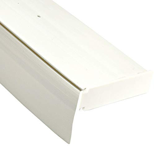 Bestlivings 1-Läufige Vorhangschiene mit Innenlauf aus Kunststoff in 480cm (4x120cm), Kunststoff Blende GRAU, Gardinenschiene