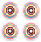 Rollerex Lollipop Skateboard-Räder (52 mm) (92 A) (4er Pack mit Lagern, Distanzscheiben und Unterlegscheiben)